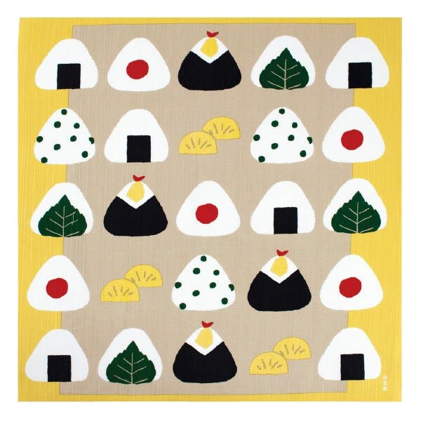 Furoshiki Cloth Wrap, 50cm, Onigiri - Scents of Japan