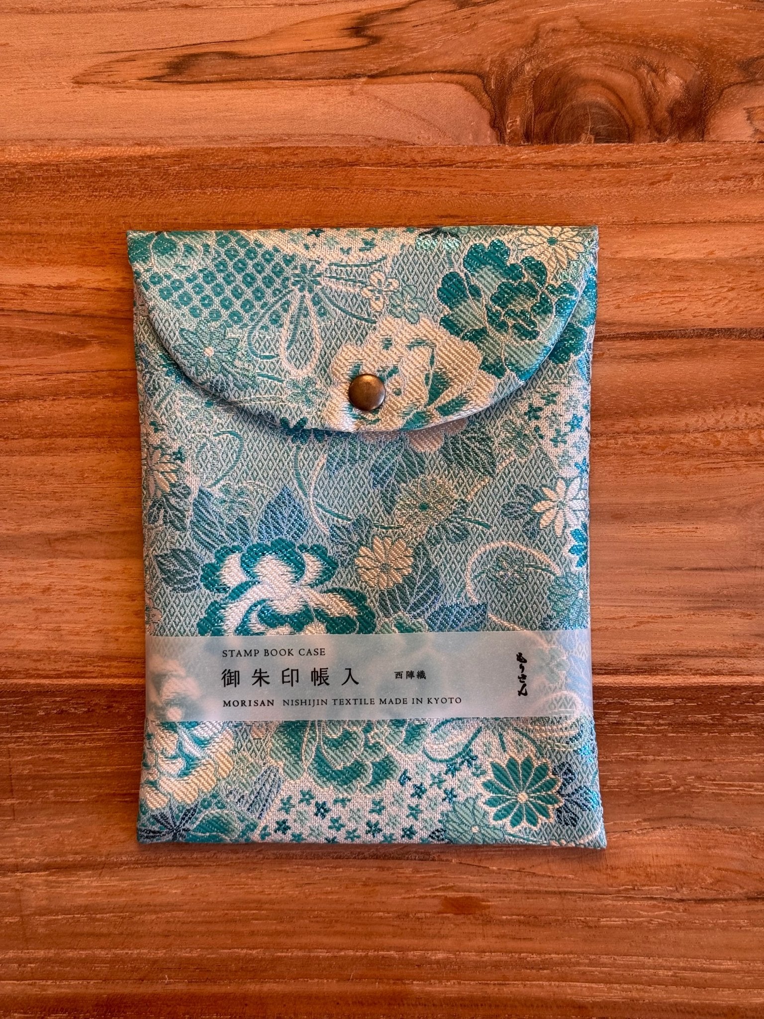 Goshuin - Chou Book & Bag Set, Pale Blue & White Flowers - Scents of Japan