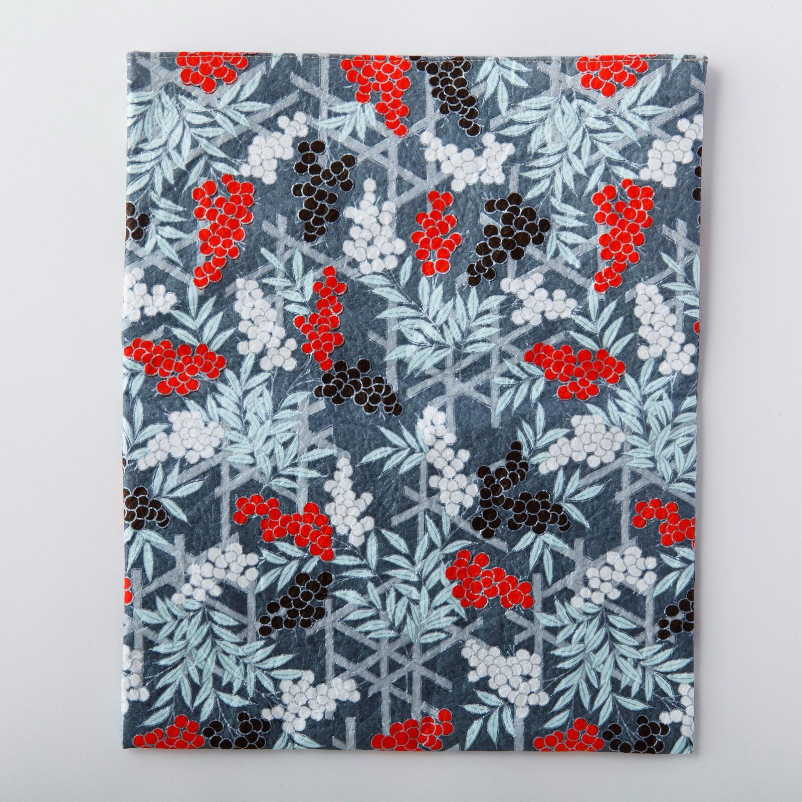 Goshuin Storage Bag, Black & Red Grapes - Scents of Japan