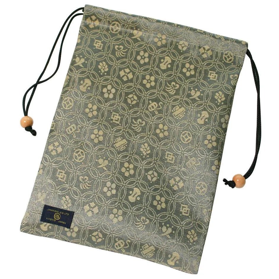 Goshuin Storage Bag, Green Donsu - Scents of Japan