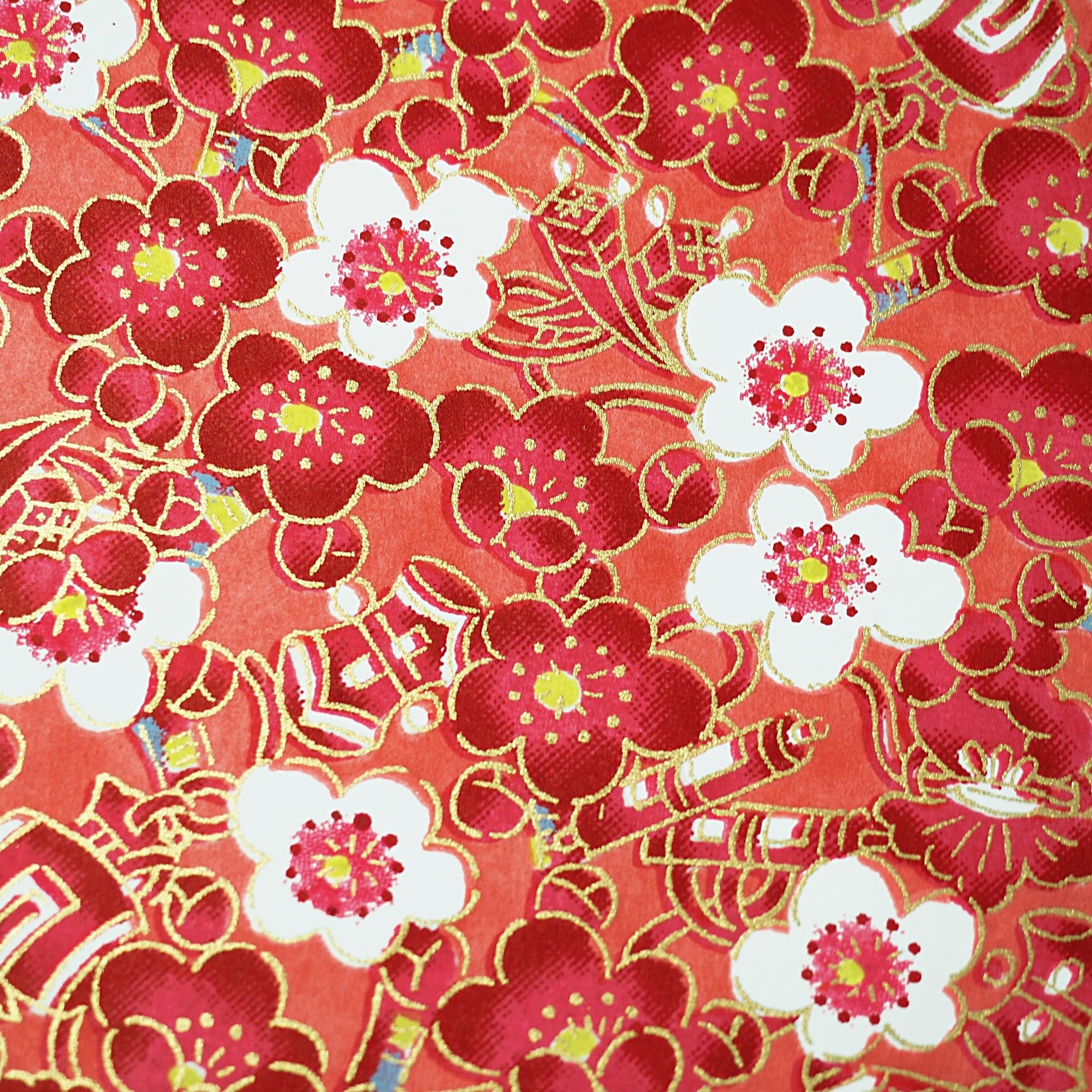 Goshuin Holder, Red Plum Blossoms - Scents of Japan