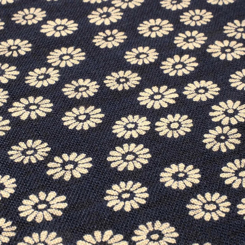 Goshuin Holder, Navy Chrysanthemums - Scents of Japan