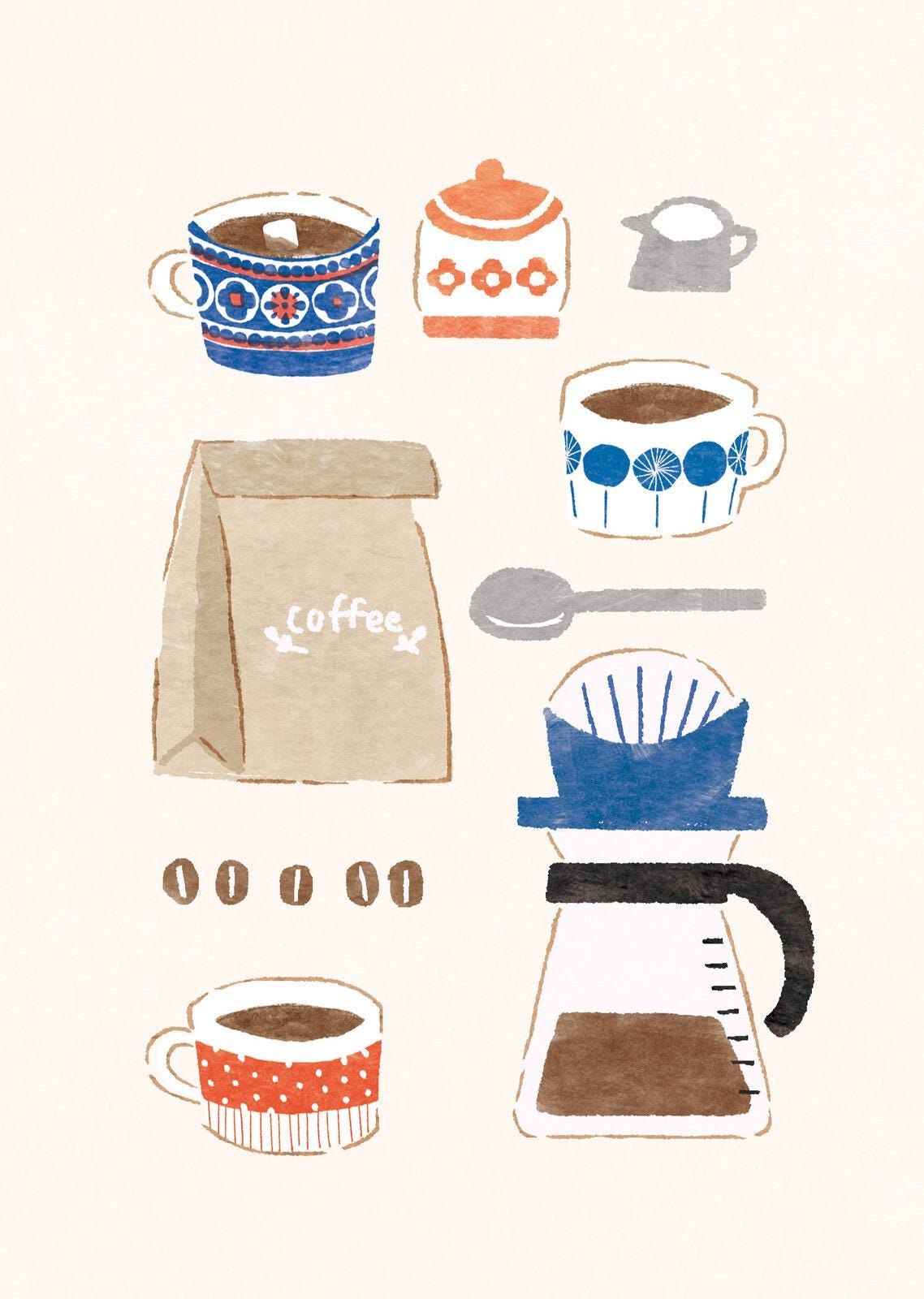 Coffee, Japanese paper book covers
