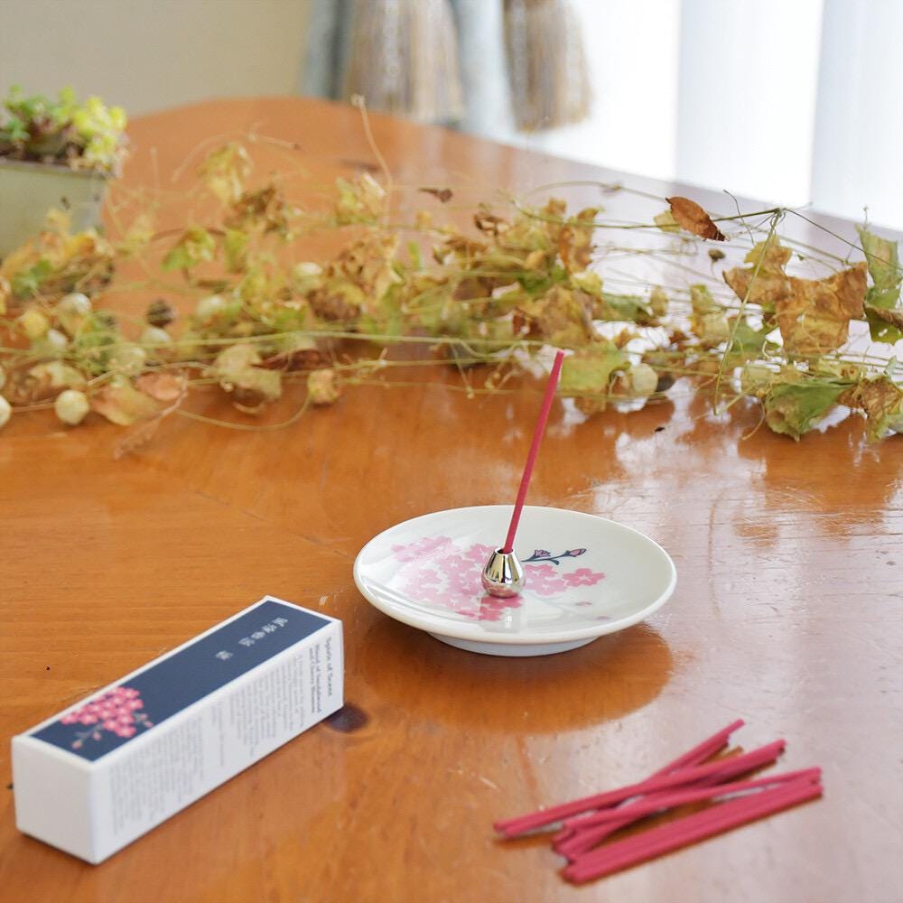 Cherry Blossom Design Incense Gift Set