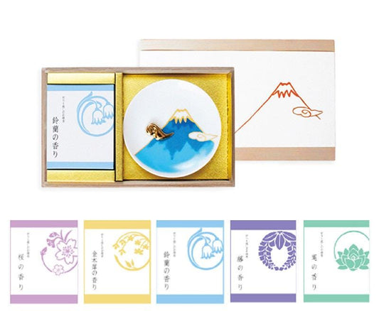 Mt Fuji, Blue, Incense Gift Set