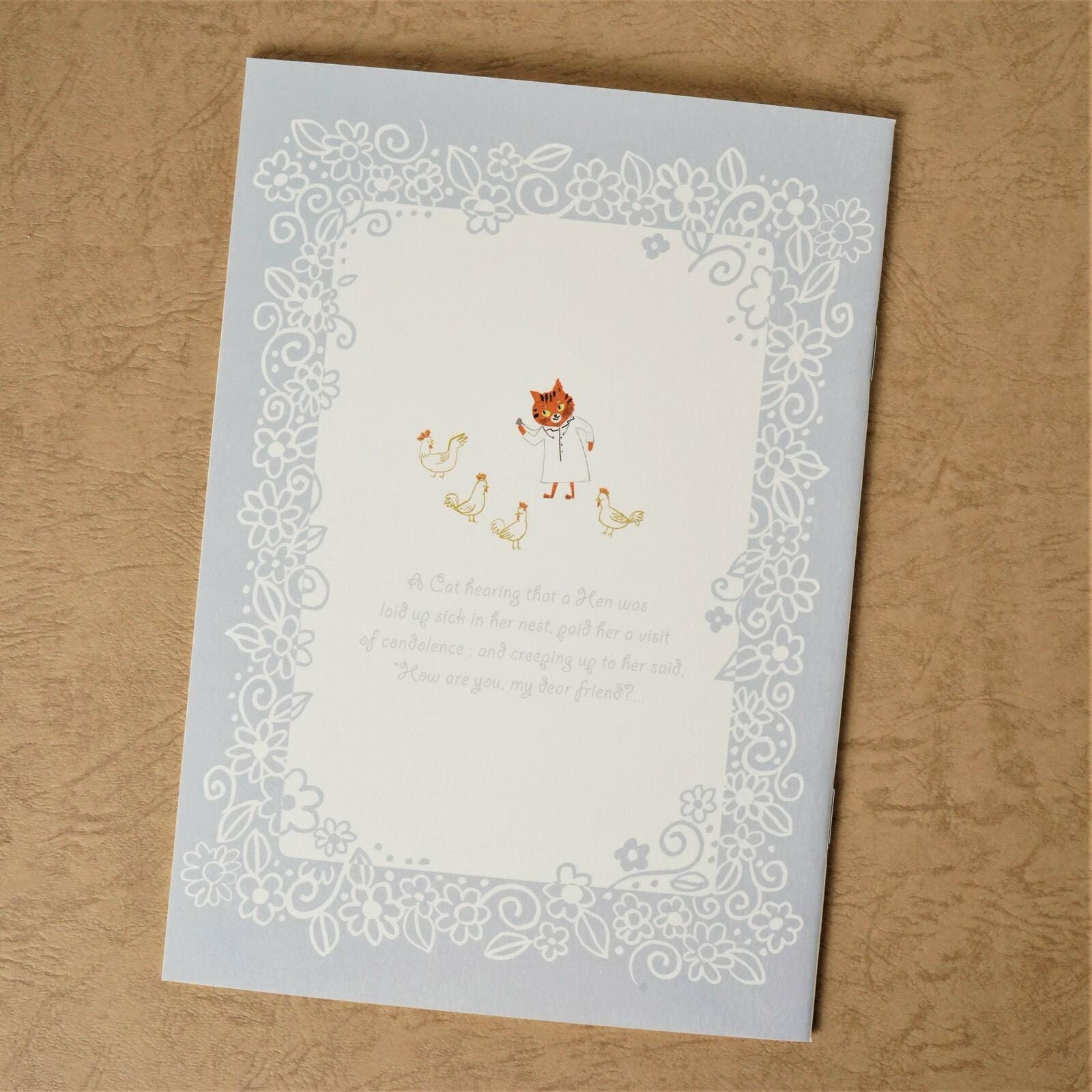 Aesops Fairy Tales, Cats & Birds Notebook