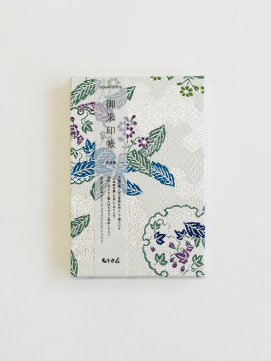 Goshuin-Chou Book & Bag Set , Fabric, White/Purple/Blue