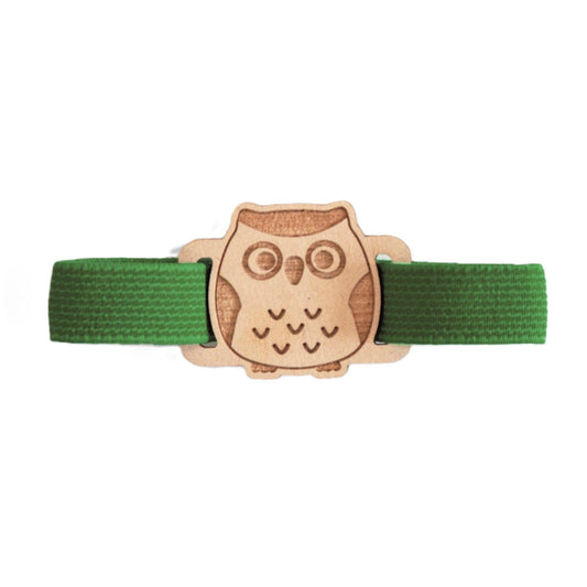 Goshuin Book Bands, Owl (Green)