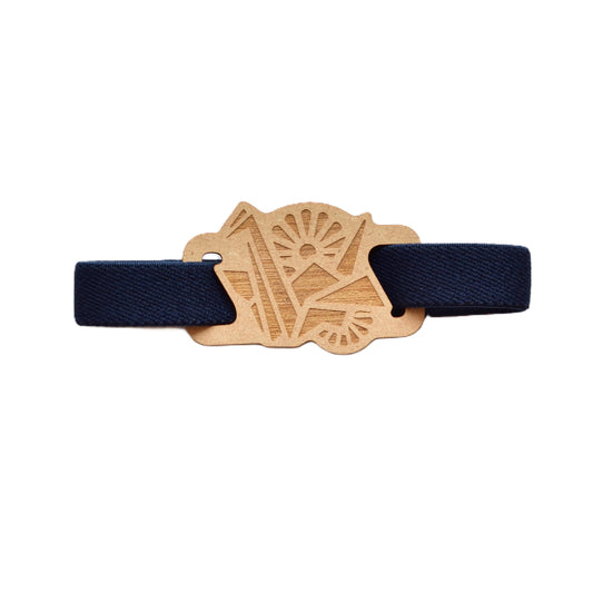 Goshuin Book Bands, Origami Crane (Blue)
