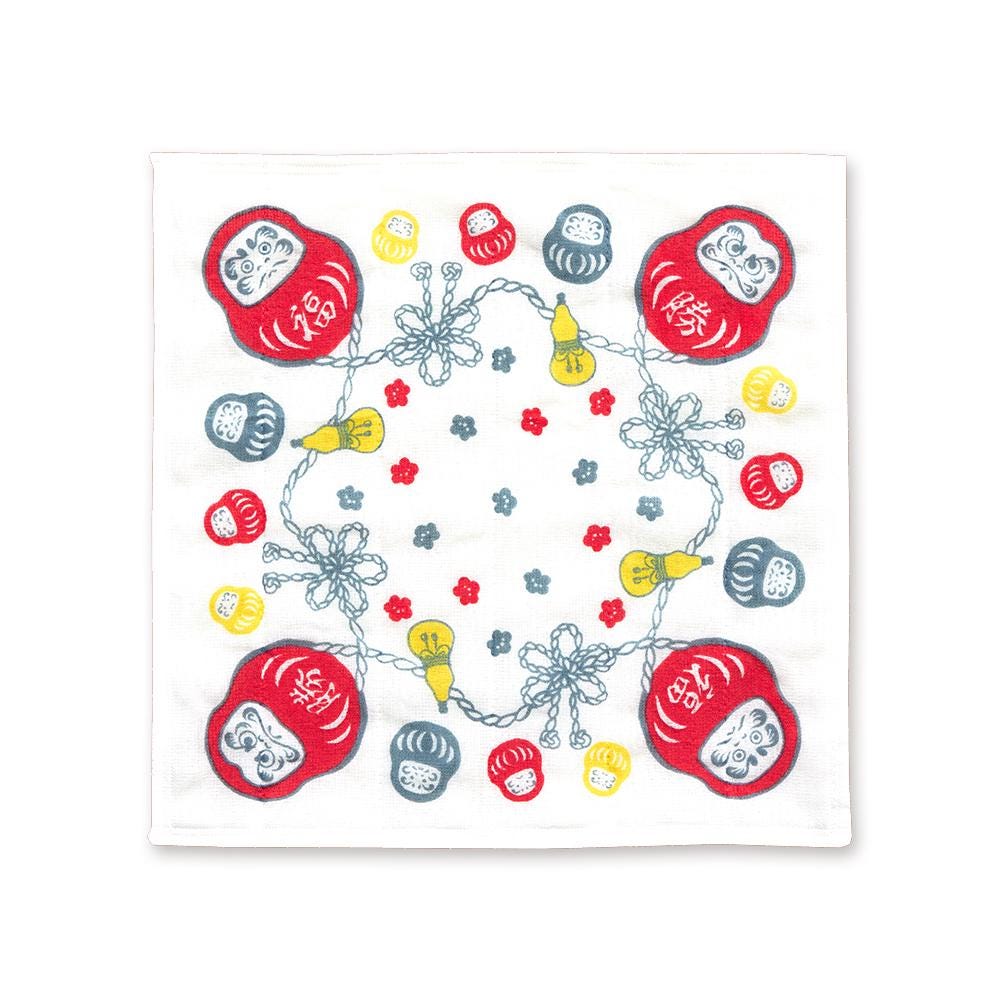Kitchen Dish Cloth, Daruma Dolls