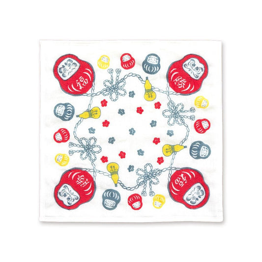 Kitchen Dish Cloth, Daruma Dolls
