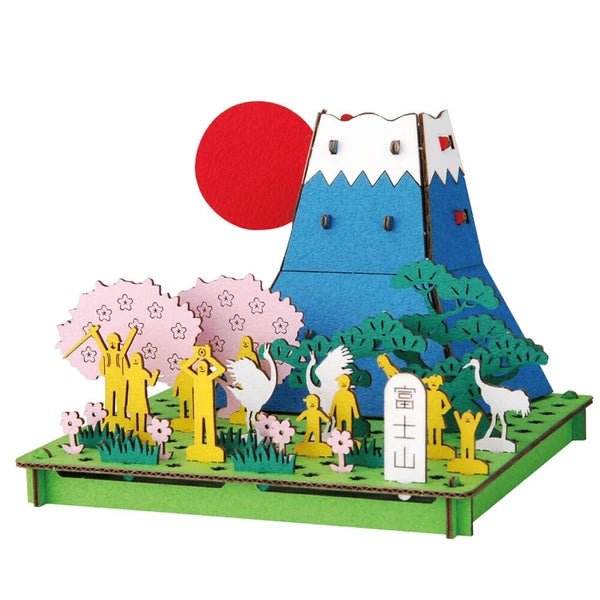 Japanese 3D Cardboard Model Kit, Mt Fuji - Scents of Japan