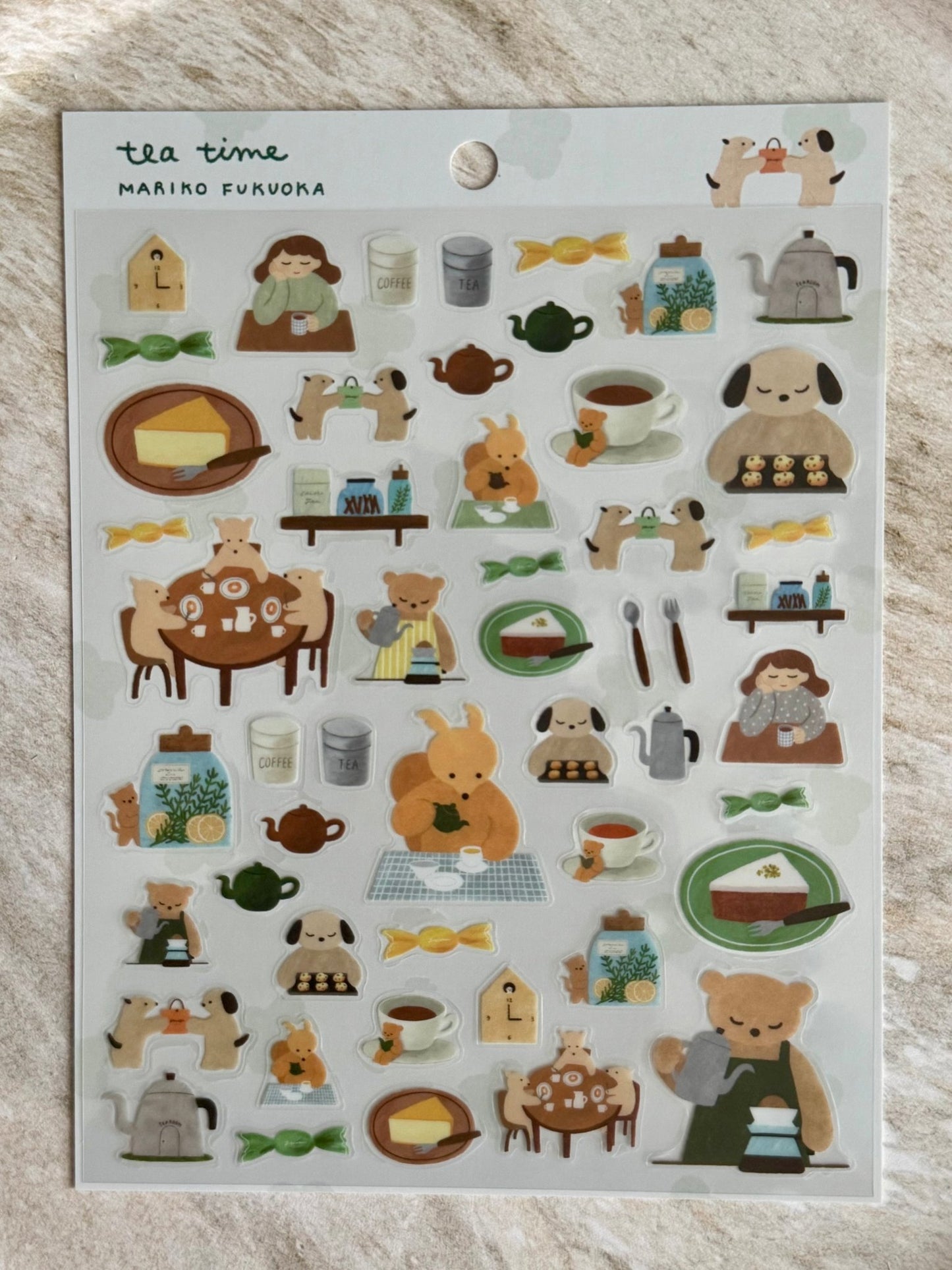 Japanese Animal Tea Time Stickers - Scents of Japan