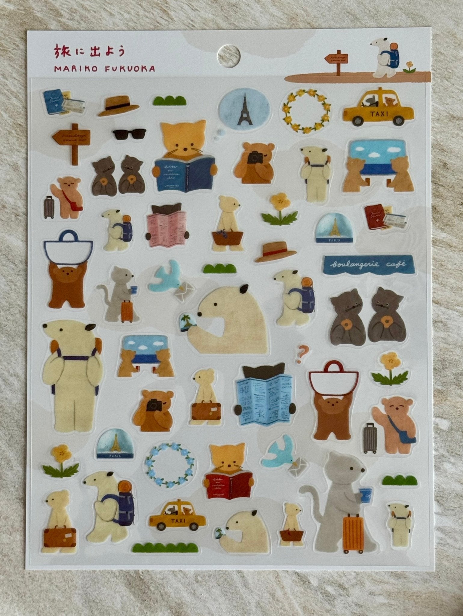 Japanese Animals on Trips Stickers - Scents of Japan