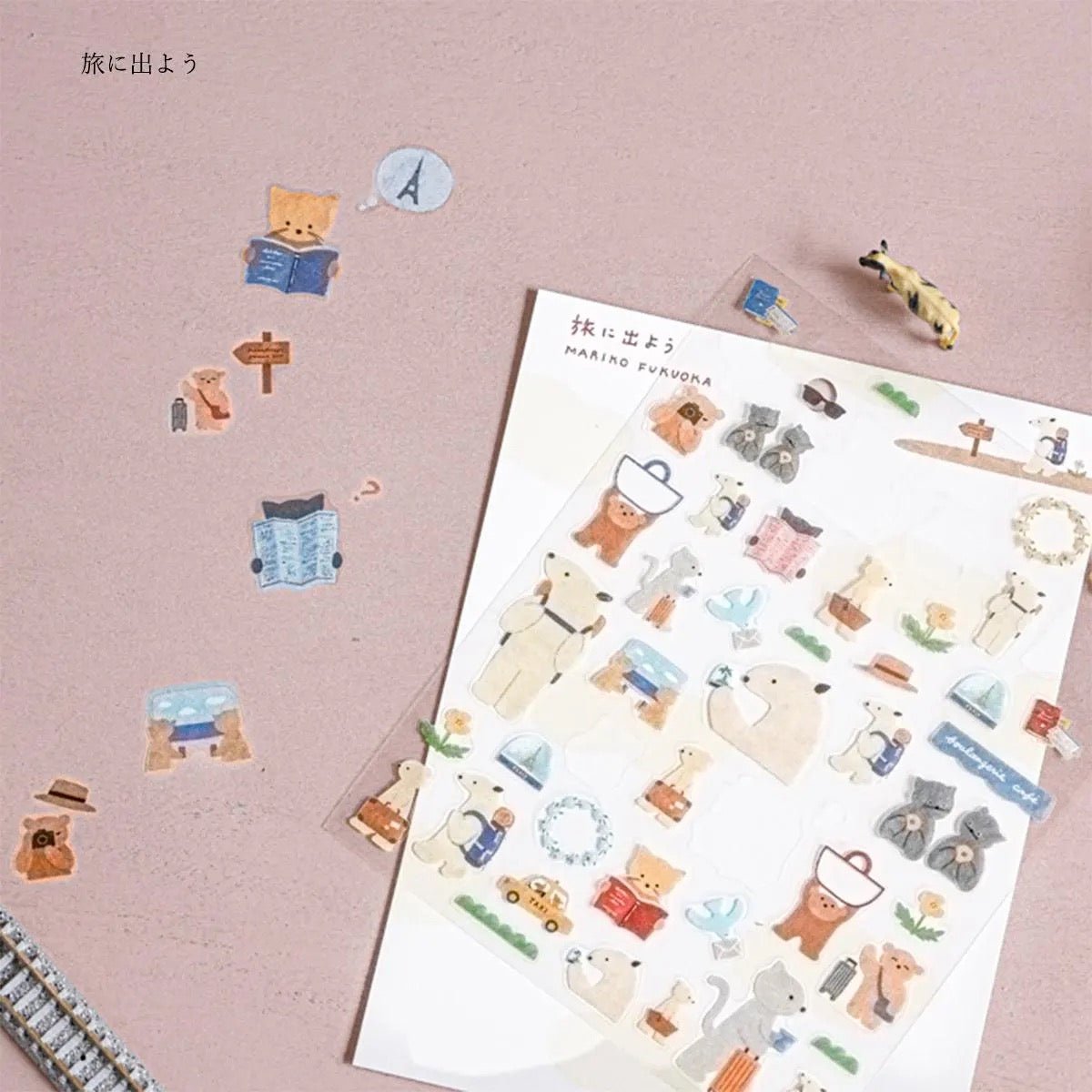 Japanese Animals on Trips Stickers - Scents of Japan