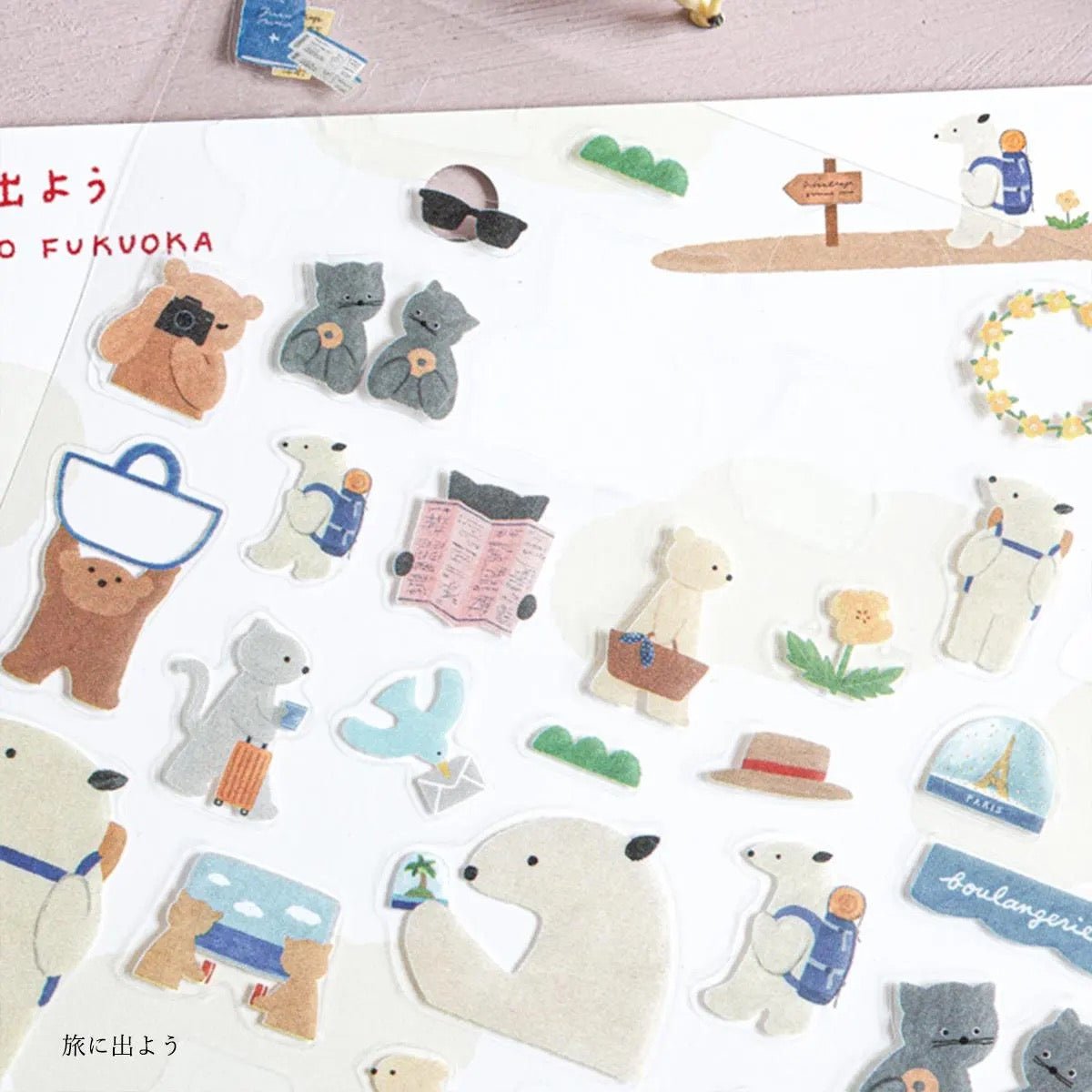 Japanese Animals on Trips Stickers - Scents of Japan