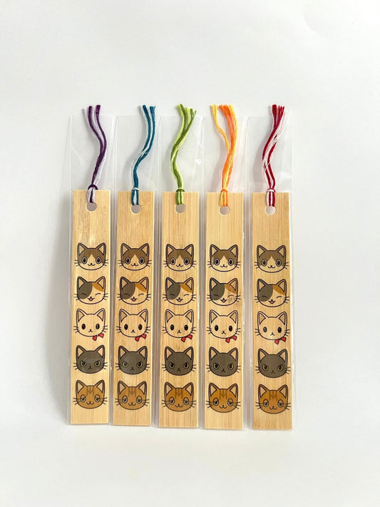 Japanese Bamboo Bookmark, Cats - Scents of Japan