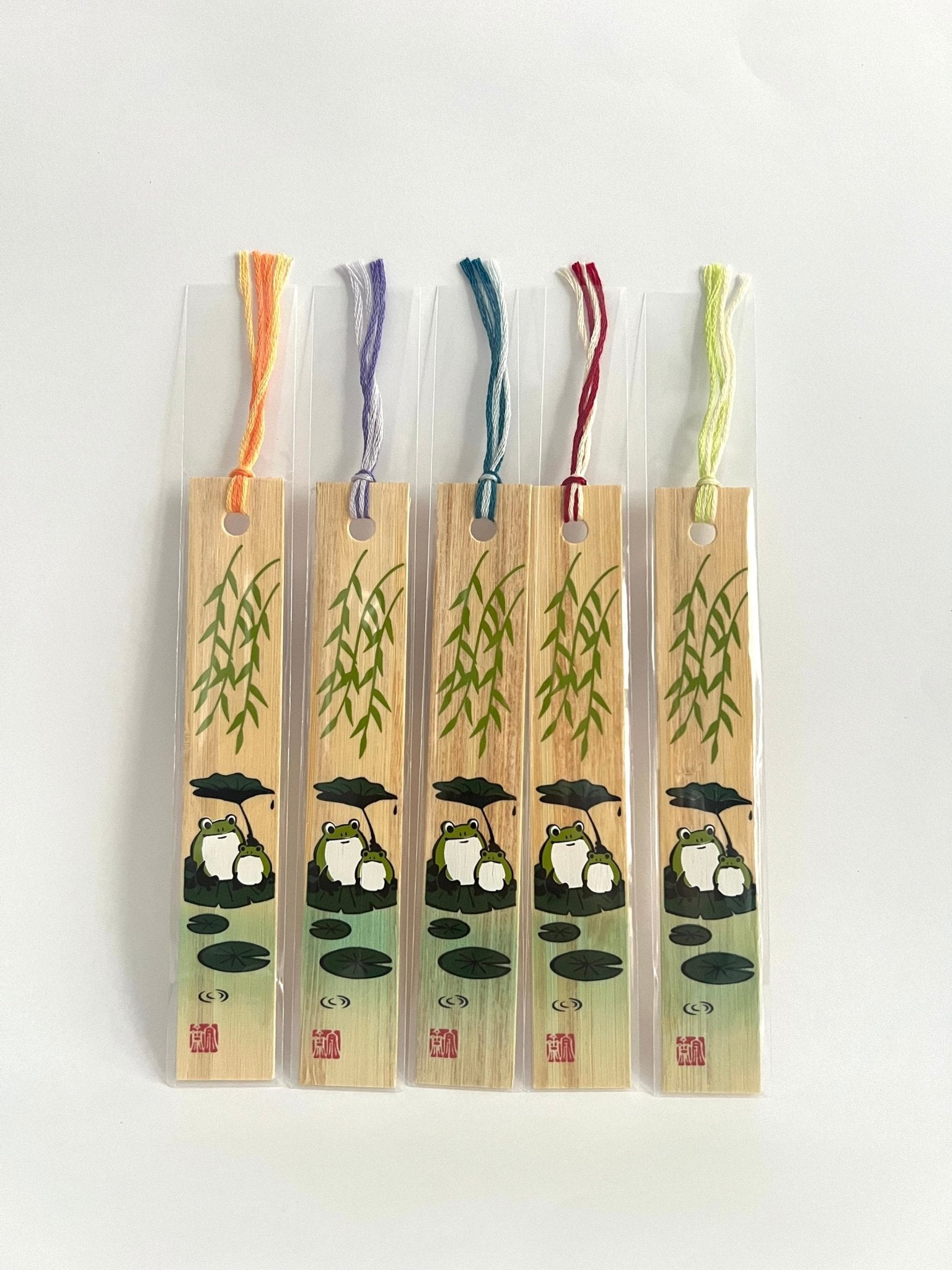 Japanese Bamboo Bookmark, Frogs - Scents of Japan