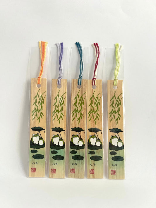 Japanese Bamboo Bookmark, Frogs - Scents of Japan