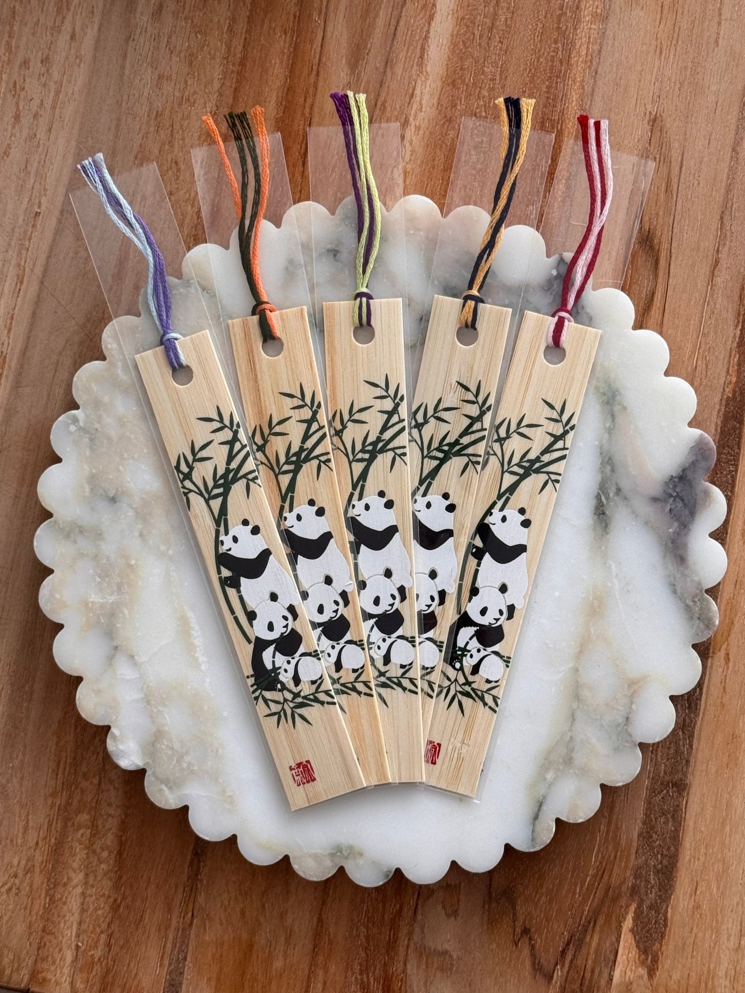 Japanese Bamboo Bookmark, Pandas - Scents of Japan