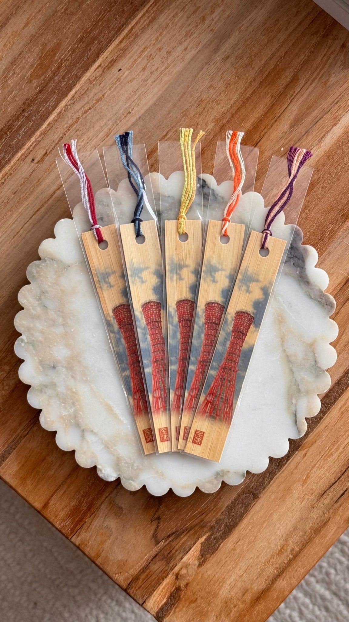 Japanese Bamboo Bookmark, Tokyo Tower - Scents of Japan