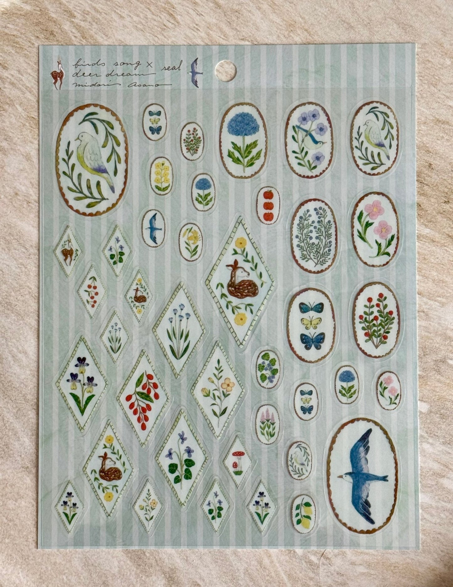Japanese Birds & Flowers Stickers - Scents of Japan