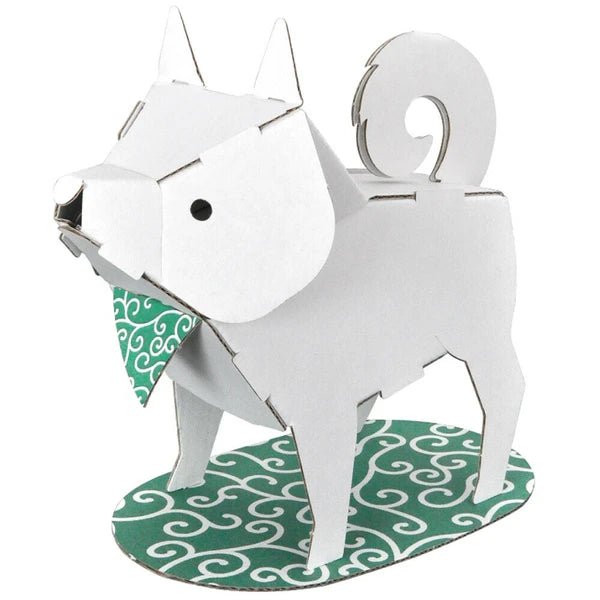 Japanese Cardboard Craft Kit, Kids, Shiba Inu - Scents of Japan