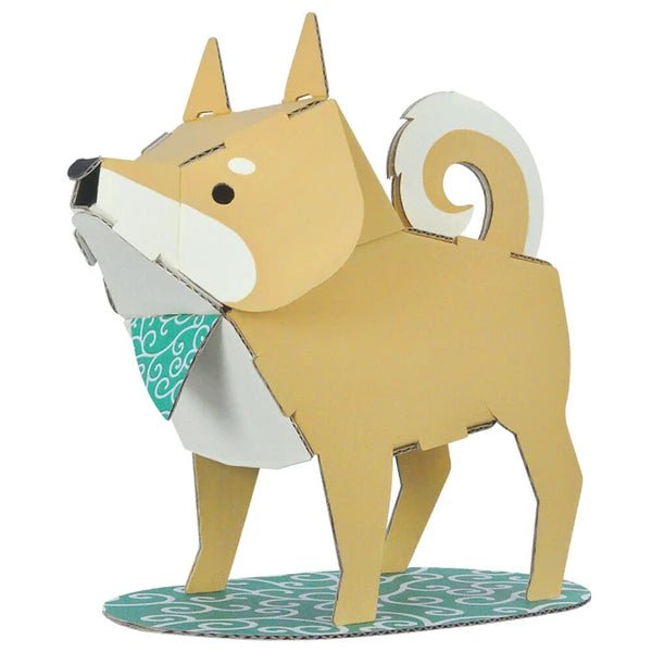 Japanese Cardboard Craft Kit, Kids, Shiba Inu - Scents of Japan
