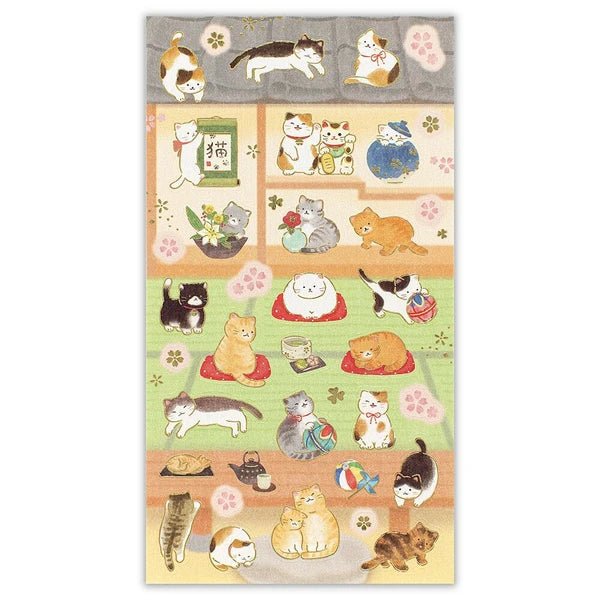 Japanese Cats & A Room Stickers - Scents of Japan
