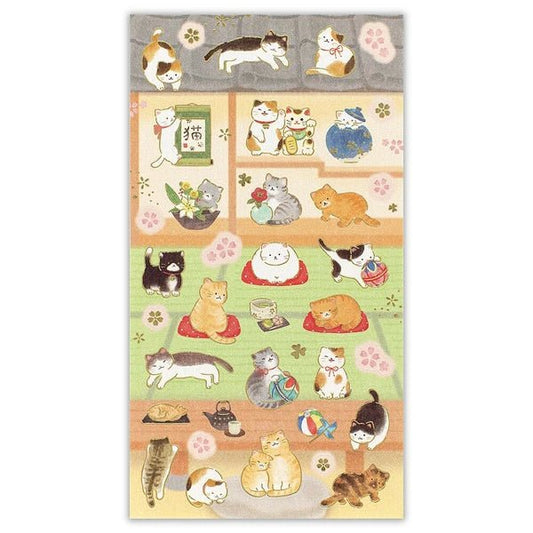 Japanese Cats & A Room Stickers - Scents of Japan