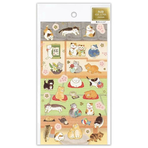 Japanese Cats & A Room Stickers - Scents of Japan