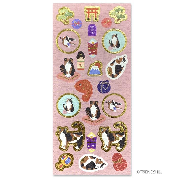 Japanese Cats & Fish Stickers - Scents of Japan