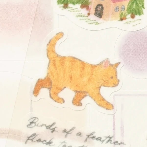 Japanese Cats, Flowers & Garden Stickers - Scents of Japan