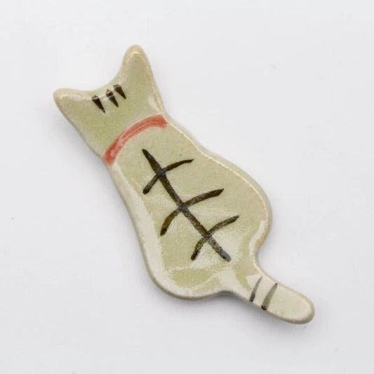 Japanese Ceramic Chopstick Holder, Tiger - Scents of Japan