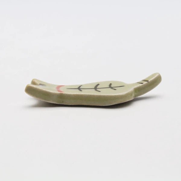Japanese Ceramic Chopstick Holder, Tiger - Scents of Japan