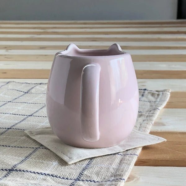 Japanese Ceramic Mug, Pink Cat - Scents of Japan