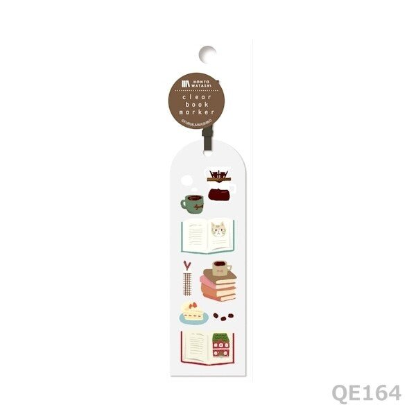 Japanese Clear Bookmark – Books & Coffee - Scents of Japan
