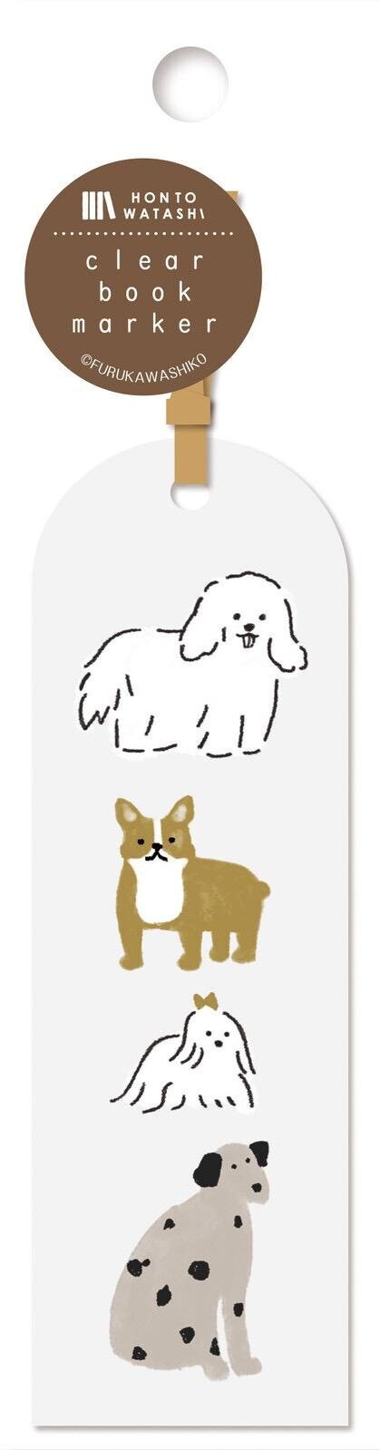 Japanese Clear Bookmark – Dogs - Scents of Japan