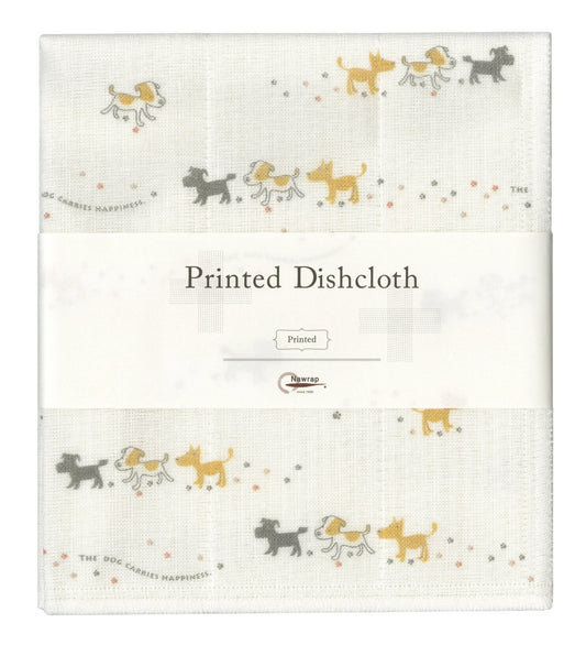 Japanese Dish Cloth, Dogs Carry Happiness - Scents of Japan