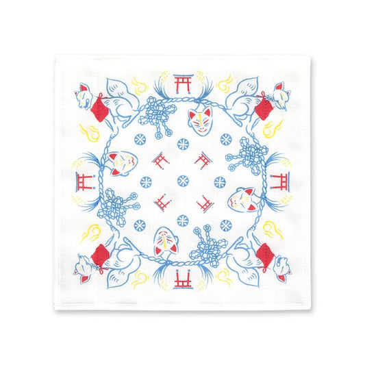 Japanese Dish Cloth, Foxes - Scents of Japan