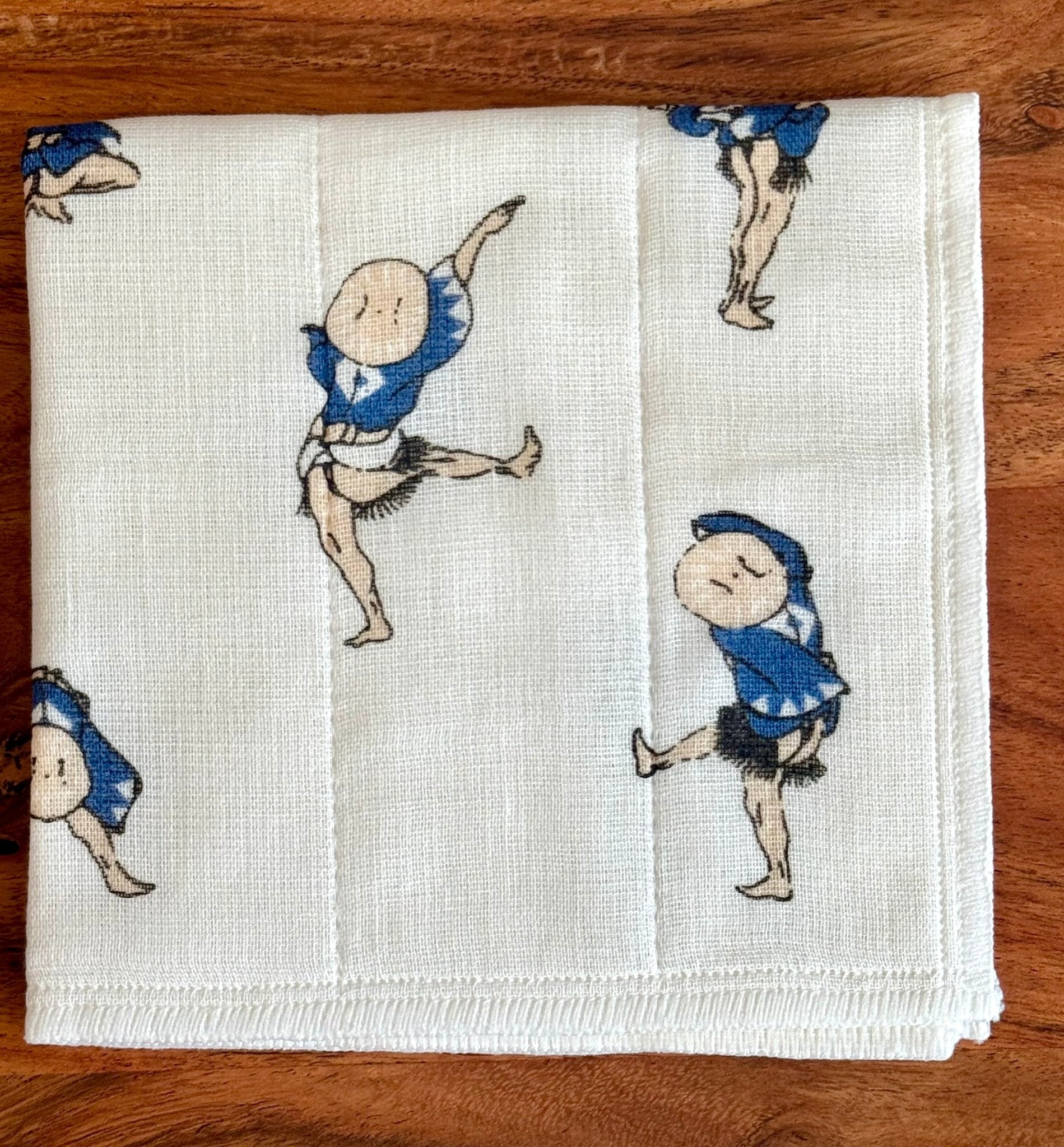 Japanese Dish Cloth, Hokusai's Sparrow Dance - Scents of Japan
