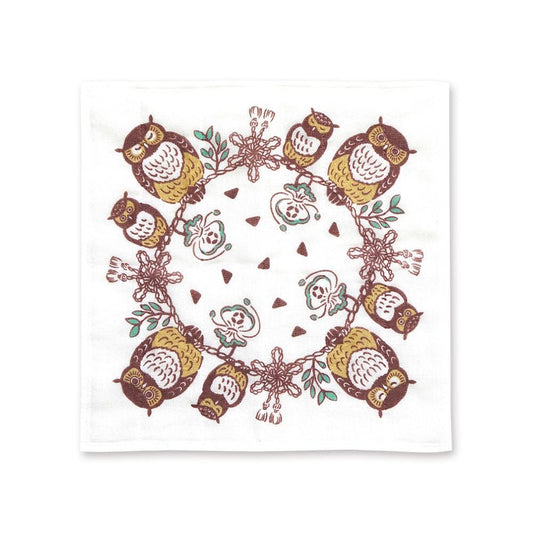 Japanese Dish Cloth, Owls - Scents of Japan