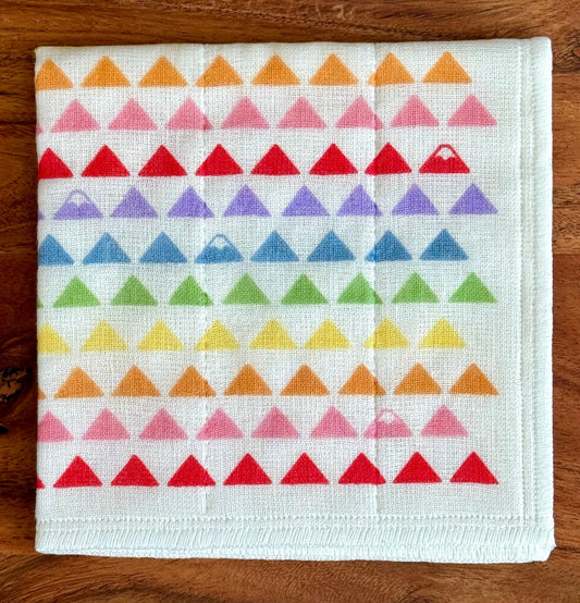 Japanese Dish Cloth, Seven Colours Mt Fuji - Scents of Japan