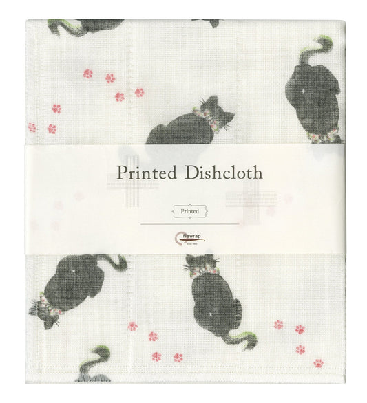 Japanese Dish Cloth, Sleeping Cats - Scents of Japan