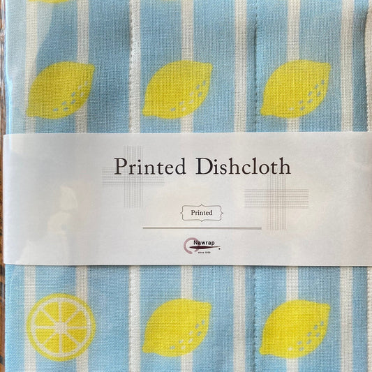 Japanese Dish Cloth, Stripey Lemons - Scents of Japan