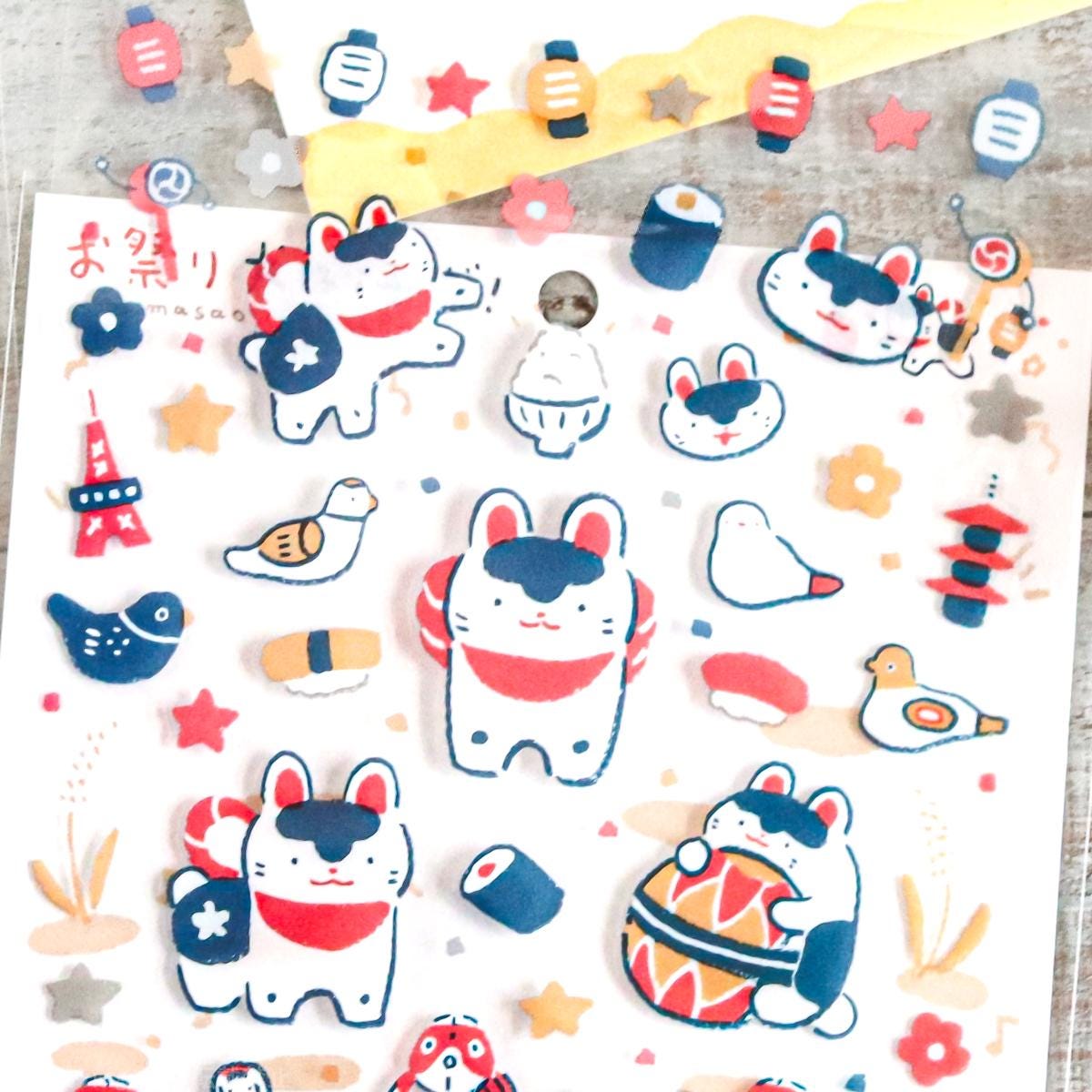 Japanese Dog Festival Stickers - Scents of Japan