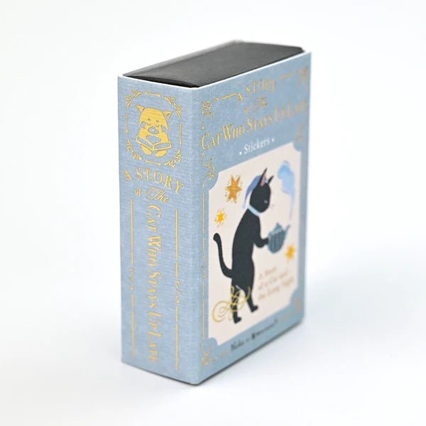 Japanese Flake Stickers – Night Owl Cat - Scents of Japan
