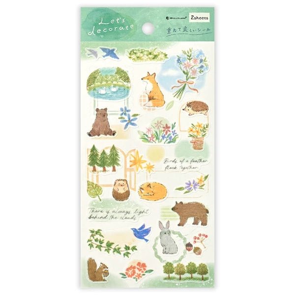 Japanese Forest Animals Stickers - Scents of Japan