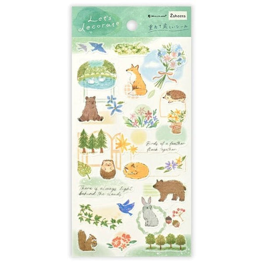 Japanese Forest Animals Stickers - Scents of Japan
