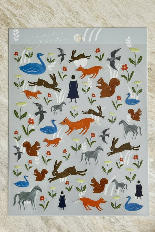 Japanese Foxes & Friends Stickers - Scents of Japan